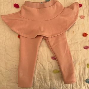 Alex and nova fleece lined tutu leggings
